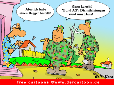 Bundeswehr Cartoon gratis - Lustige Bilder, Cartoons kostenlos