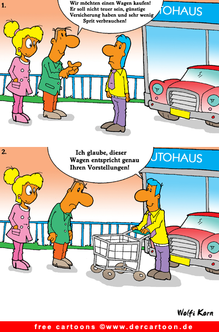 Autohaus Cartoon kostenlos - Lustige Bilder, Cartoons kostenlos