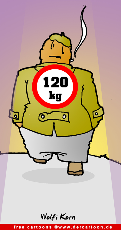 Cartoon free Mann 120 kg - Lustige Bilder, Cartoons kostenlos