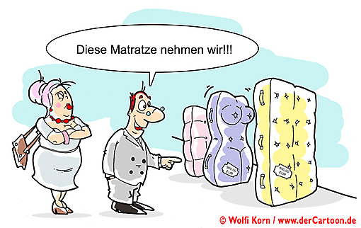 Cartoon Sexy Matratze - Lustige Bilder, Cartoons kostenlos