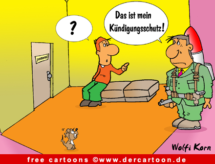 Kuendigungsschutz - Office Cartoons free - Lustige Bilder, Cartoons kostenlos