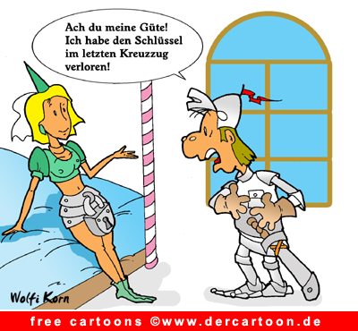 Ritter und Schluessel - Geschichte Cartoon - Lustige Bilder, Cartoons kostenlos