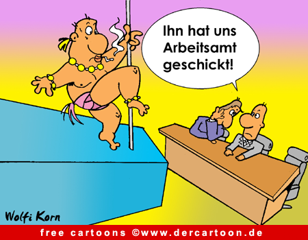 Striptease Cartoon-Bild kostenlos - Lustige Bilder, Cartoons kostenlos