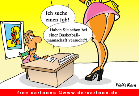 Topmodel Cartoon-Bild kostenlos - Lustige Bilder, Cartoons kostenlos