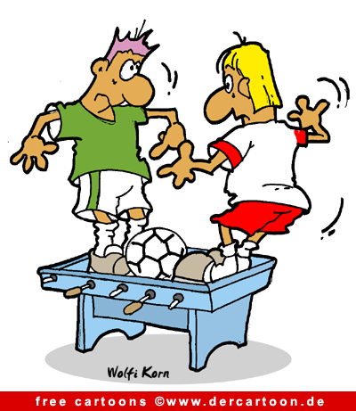 Fussball Karikatur kostenlos - Fussball Witze kostenlos - Lustige Bilder, Cartoons kostenlos