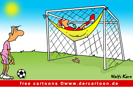 Torwart Cartoon free - Fussball WM Cartoon - Witze Fussball - Lustige Bilder, Cartoons kostenlos