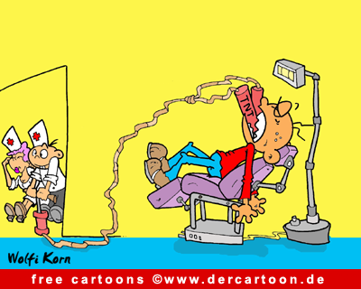 Zahnarzt Cartoon gratis - Lustige Bilder, Cartoons kostenlos