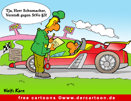Formel 1 Cartoon gratis - Lustige Bilder, Cartoons kostenlos