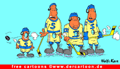 Hockey Cartoon kostenlos - Lustige Bilder, Cartoons kostenlos