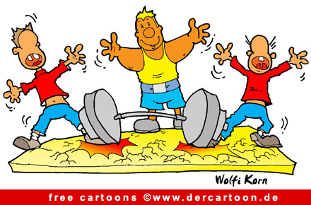 Schwerathletik Sport Karikatur free - Lustige Bilder, Cartoons kostenlos