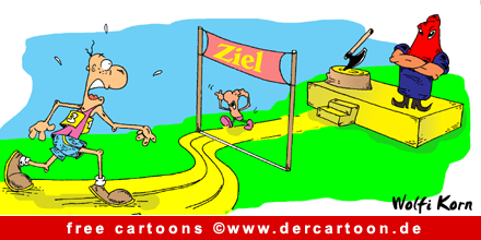 Ziel Cartoon free - Sport Cartoons free - Lustige Bilder, Cartoons kostenlos