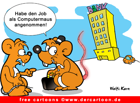 Computermaus cartoonbild gratis herunterladen - Lustige Bilder, Cartoons kostenlos