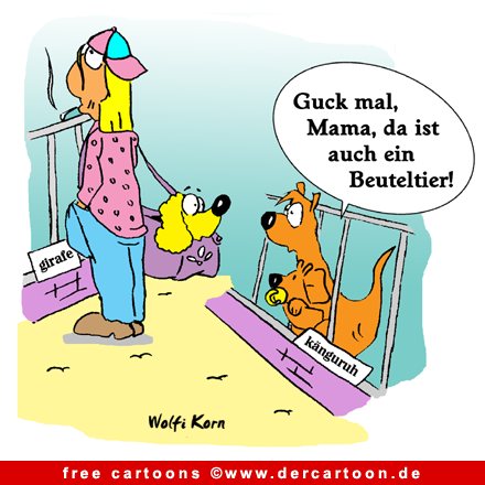 Kaenguru Cartoon Zoo - Lustige Bilder, Cartoons kostenlos