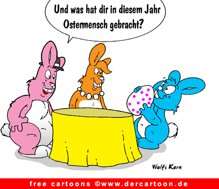 Osterhasen Cartoon kostenlos - Lustige Bilder, Cartoons kostenlos