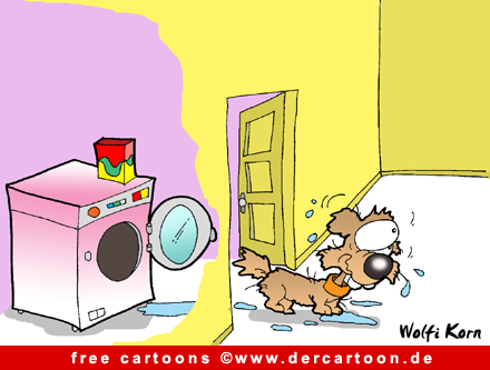 Waschmaschine Cartoon-Bild - Cartoons free online - Lustige Bilder, Cartoons kostenlos