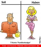 Familienbudget Cartoon free