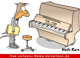 Klavier Cartoon - Musik Cartoons free