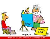 Pass Cartoon - Lustige Cartoon-Bilder für Büro