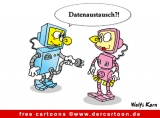 Roboter Cartoon-Bild kostenlos