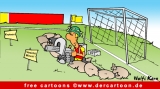 Fussballtor Cartoon - Fussball Cartoons free