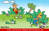 Spaß Fussball Cartoon gratis