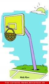 Basketball Cartoon gratis - Sport Cartooons zu Olympischen Spielen